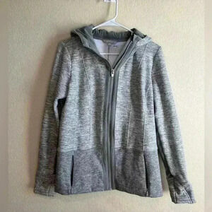 Athleta gray zip front hoodie